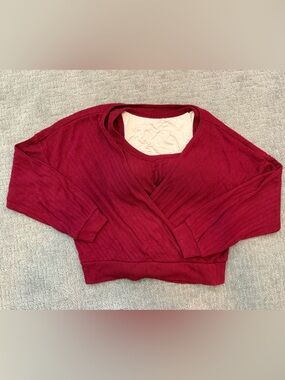 EUC OGL 2 Piece Set Wide Rib Scoop Brami Tank & Surplice Top, Size M